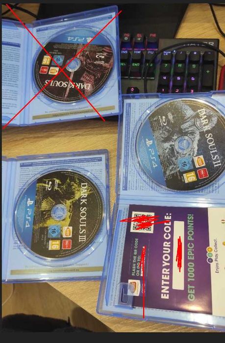 Диск ps4 Dark souls 2,3