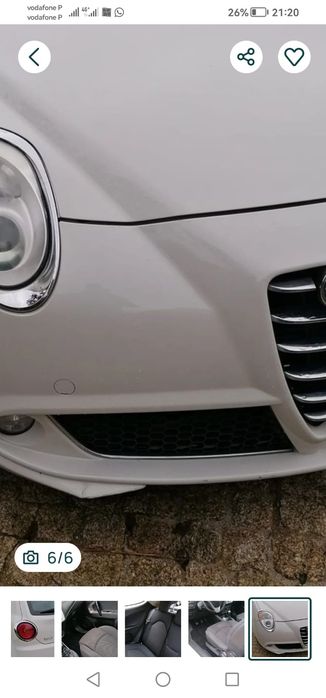 Vendo Alfa Romeo Mito 1.3 de cor Branca