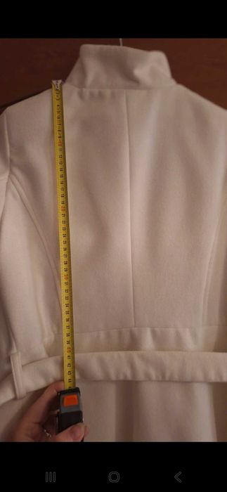 Biały płaszczyk ślubny narzutka