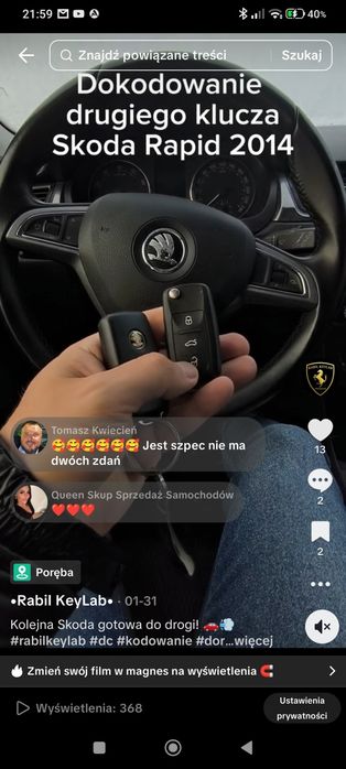 Dorabianie i kodowanie kluczy samochodowych
