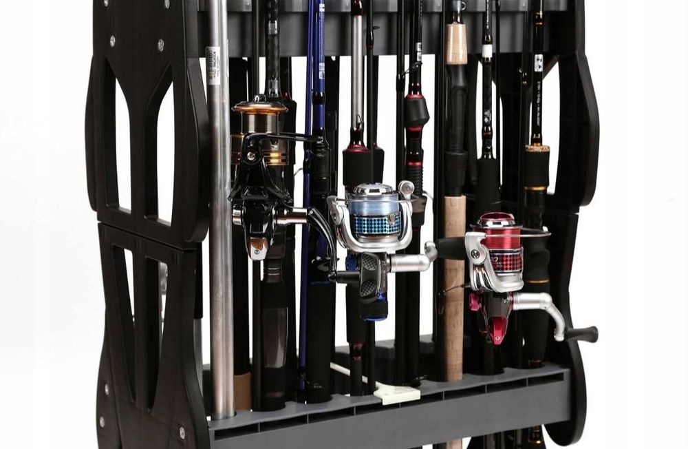 Stabilna Podpórka na 16 Wędek Dla Rybaka Stojak Wędkarski