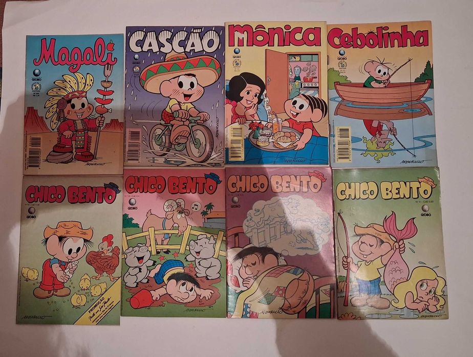 Livros e Almanaques Turma da Mónica anos 90