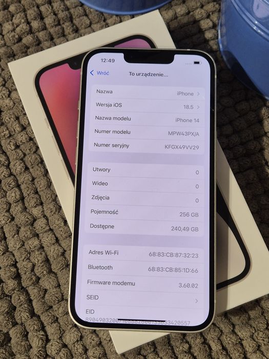 IPhone 14 256GB Starlight Siedlce • OLX.pl