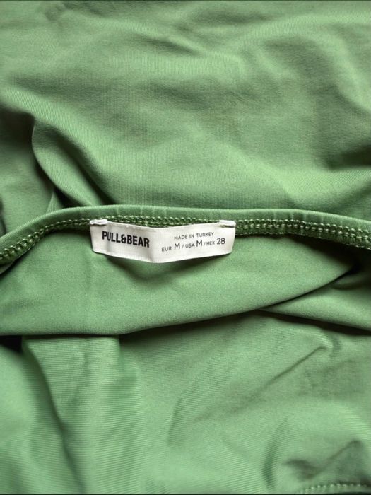 Vestido verde comprido I Pull & Bear (Novo)