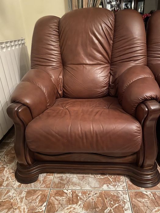 Sofás de pele verdadeira