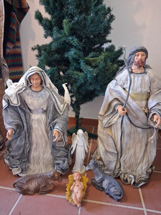 Presépio e árvore natal