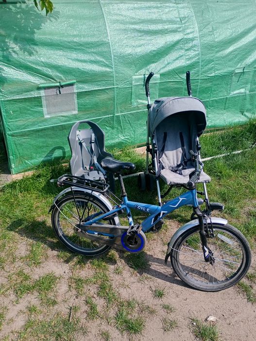 Spacerówka+ siodełko na rower + rower