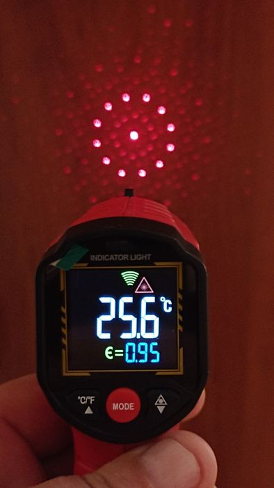 Цифровий інфрачервоний термометр Aneng TH-203. Пірометр.