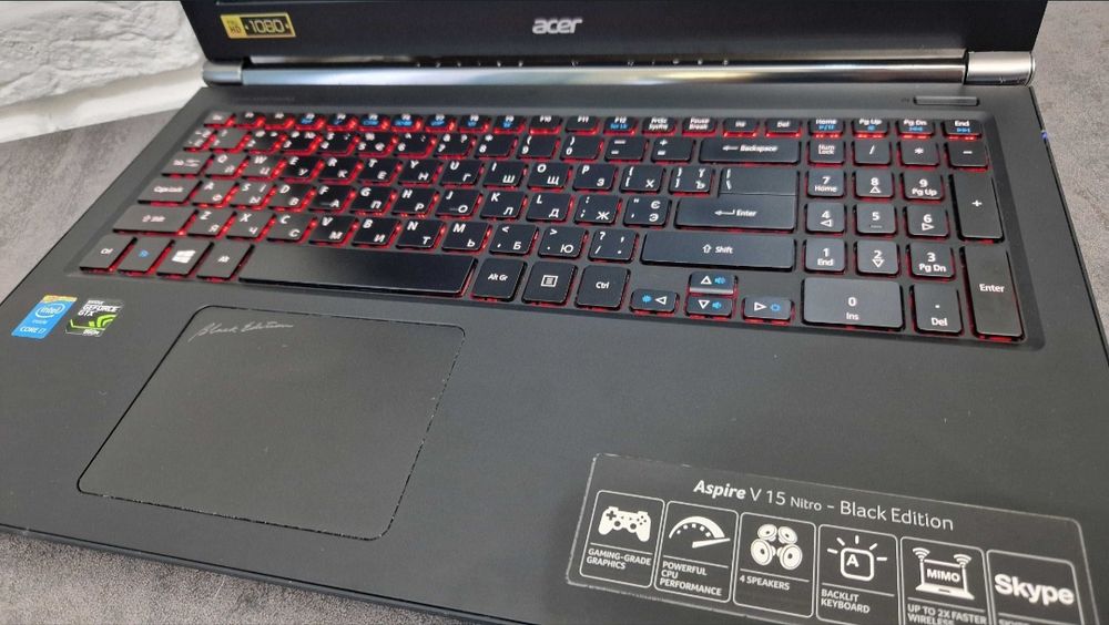 Ноутбук Ігровий Acer Aspire i7-4712HQ/8/512/GTX 960M

- Дисплей: 15,6