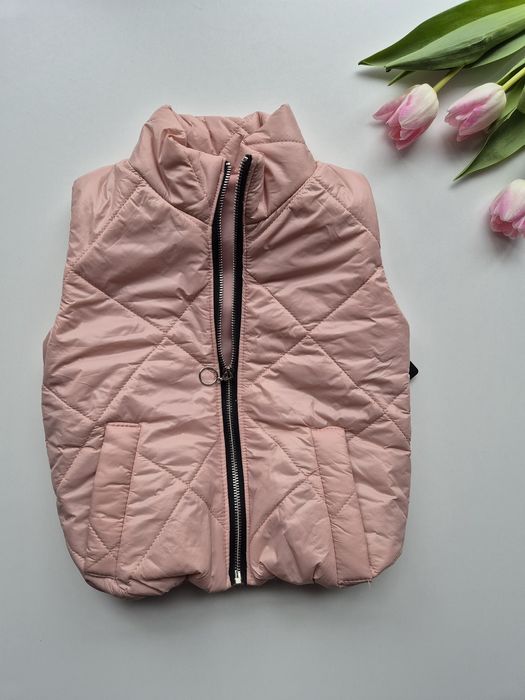 Kamizelka pudrowy róż 158/164