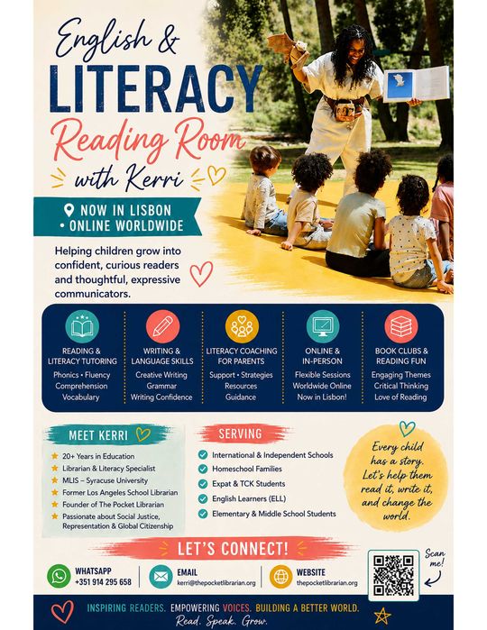 **English Reading & Literacy Tutoring for Children | Lisbon | 20+ Years Experience**