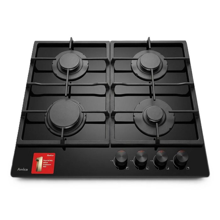 Płyta gazowa do zabudowy AMICA PGCA6100ApB 4 pola FlameControl 59 cm OUTLET 13DH26