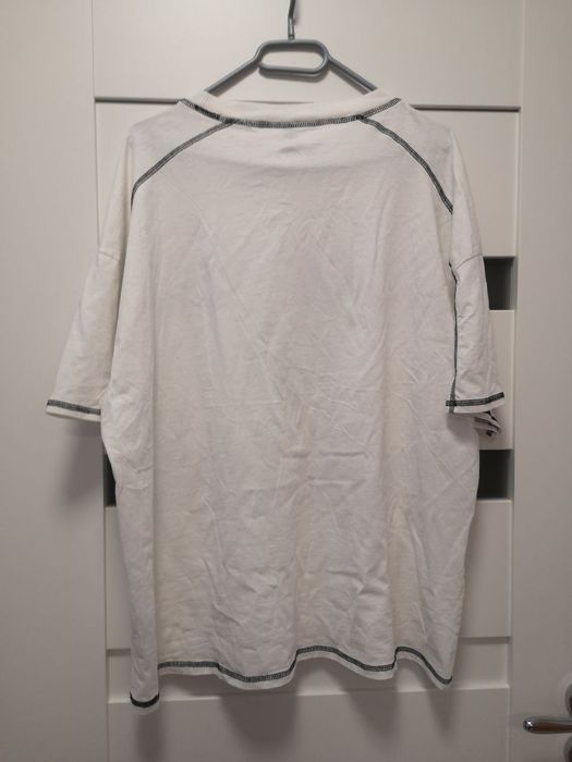 Koszulka damska biała oversize H&M Formula 1 rozmiar L
