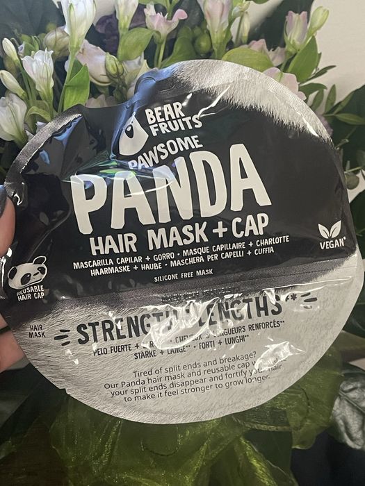 Maska do włosów z czepkiem - Bear Fruits Panda