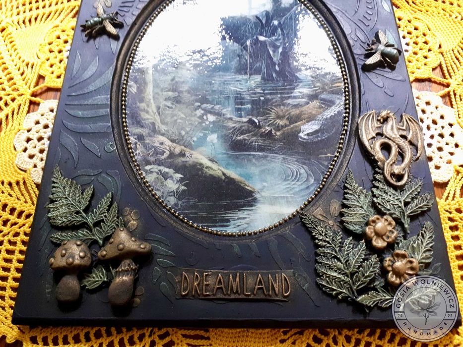 Ręcznie wykonany panel dekoracyjny – baśniowy świat