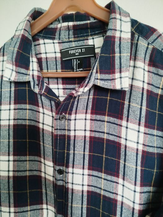 Koszule męskie flanelowe H&M, L, 100% bawełna