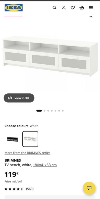 Mivel bremmes ikea branco