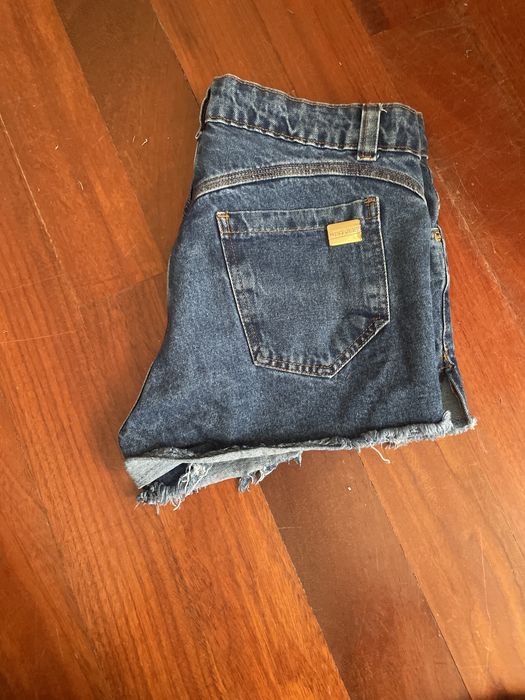 Calcão de ganga azul