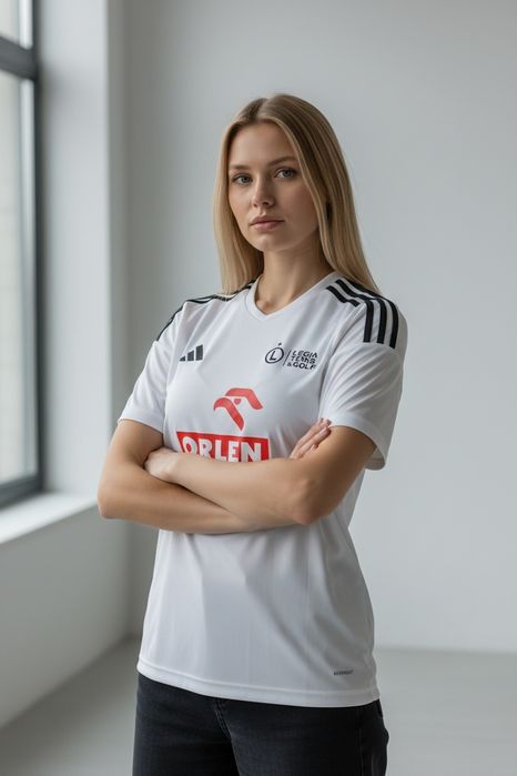 Koszulka Legia Warszawa adidas biała – unisex, nowa bez metki