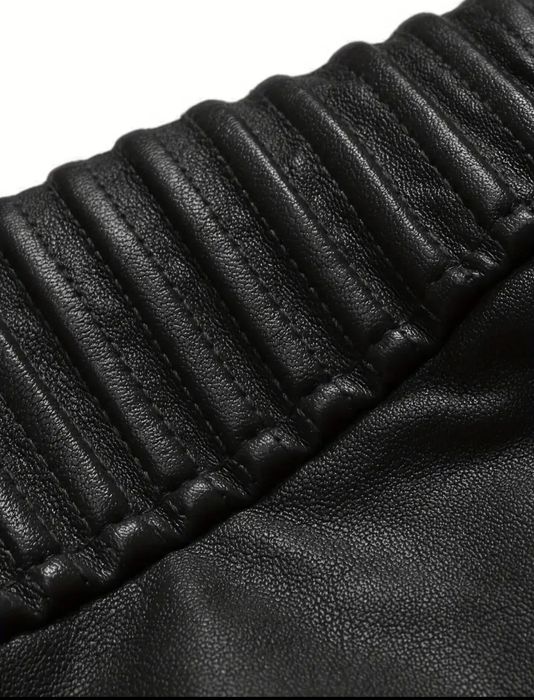 Czarna męska Kurtka skórzana nowa XL