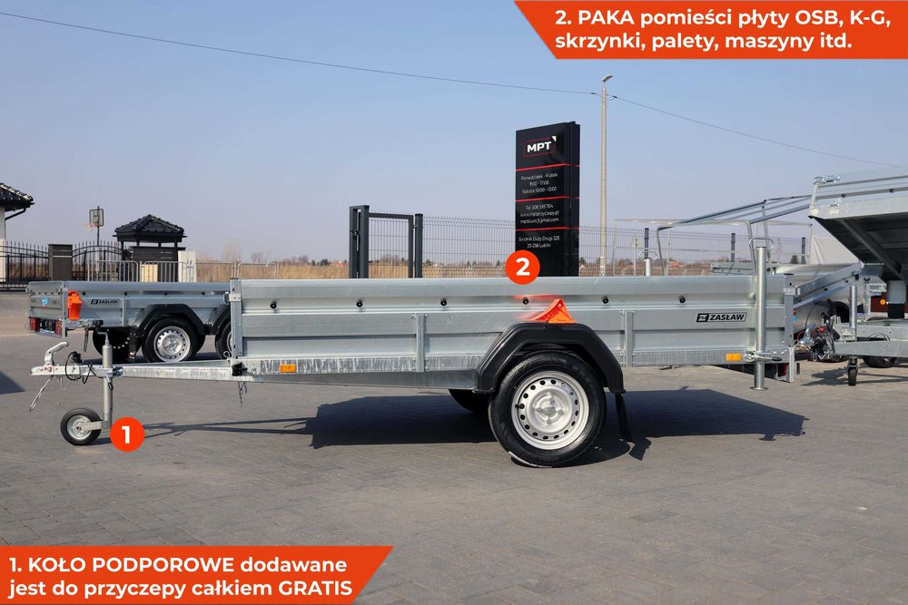 Przyczepa towarowa 265SU XL przyczepka zasław XL 265 x 147 QUADA quady