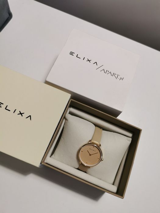 Nowy zegarek elixa apart złoty