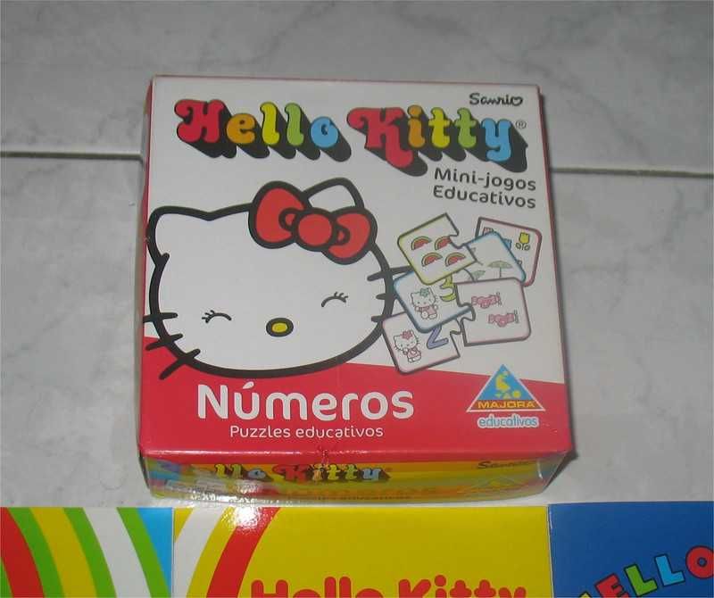 Majora - Conjunto Hello Kitty - Jogo/Puzzle + 6 livros de colorir