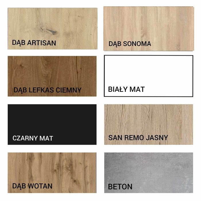 Szafa przesuwna Black  150x205x56 4xszuflady z  lustrem