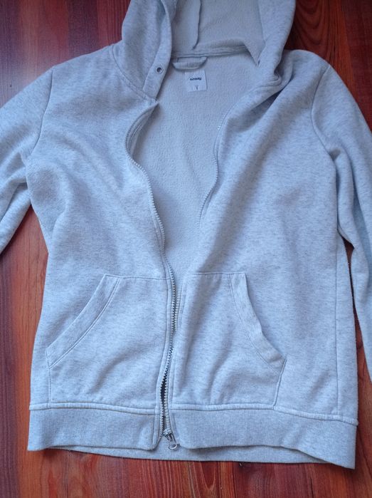 Szara bluza dresowa s