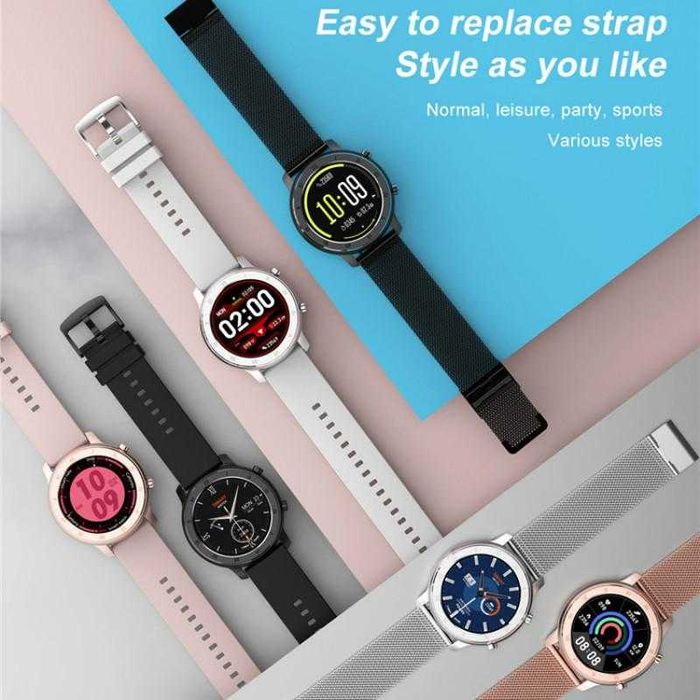 SmartWatch DT89 tętno, ciśnienie, O2 EKG PL IP68.