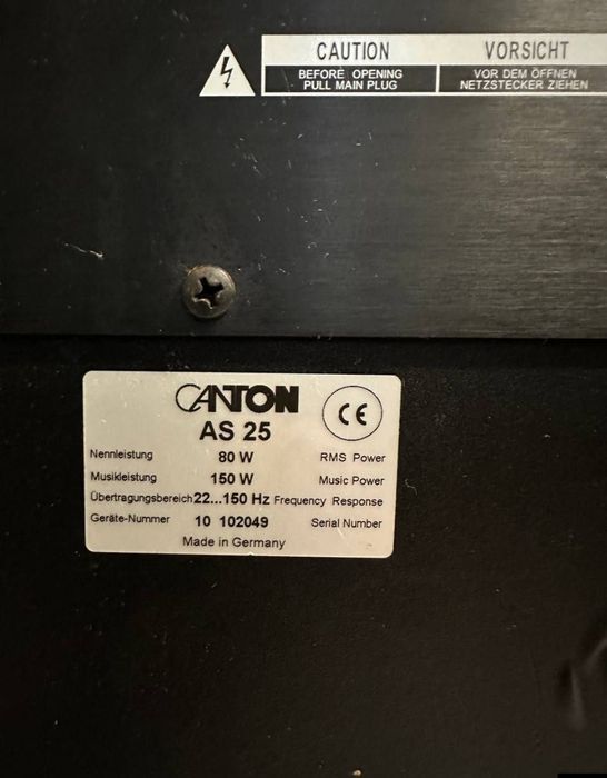 Subwoofer aktywny Canton AS 25, 150 w