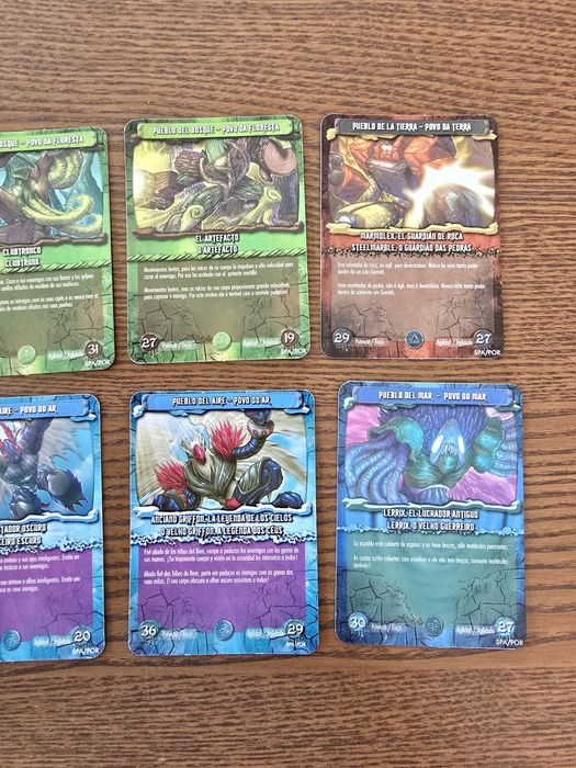 Lote de 10 cartas Gormiti Elemental Fusion