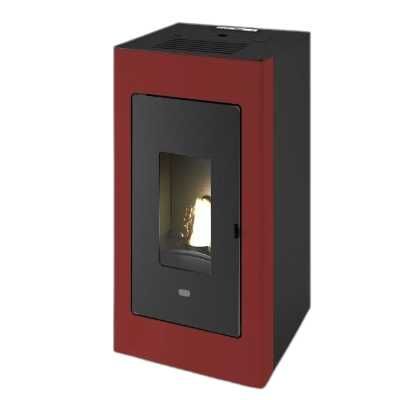 Piec z płaszczem wodnym na pellet Eva Calor Luisa 11kW czarny 20kg