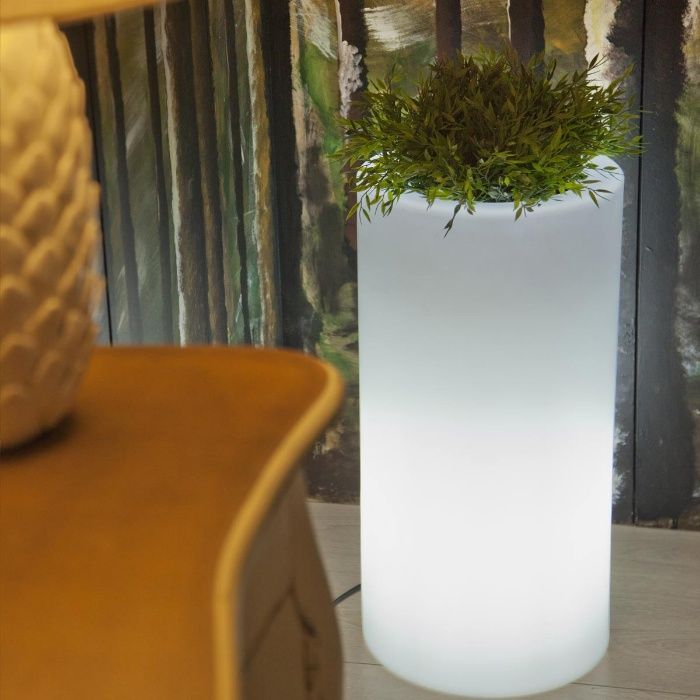 Vasos led cores fibra plastico