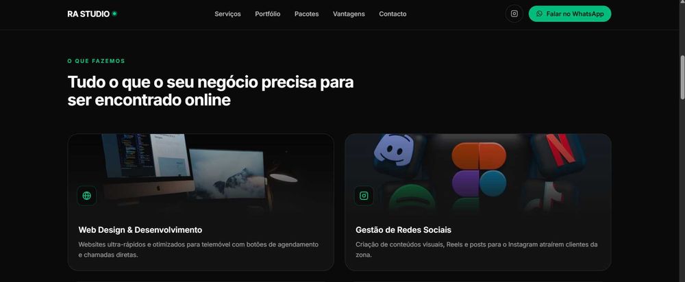 Criação de Websites e Agendamento para Negócios Locais