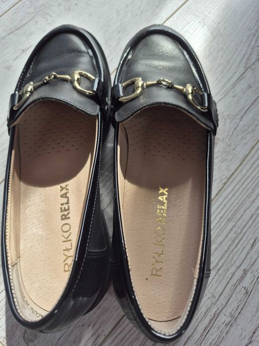 Skórzane mokasyny Ryłko