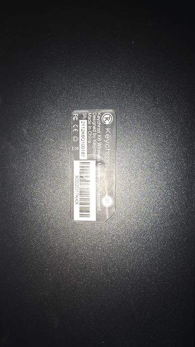 Teclado mecânico wireless keychron k6 teclas red