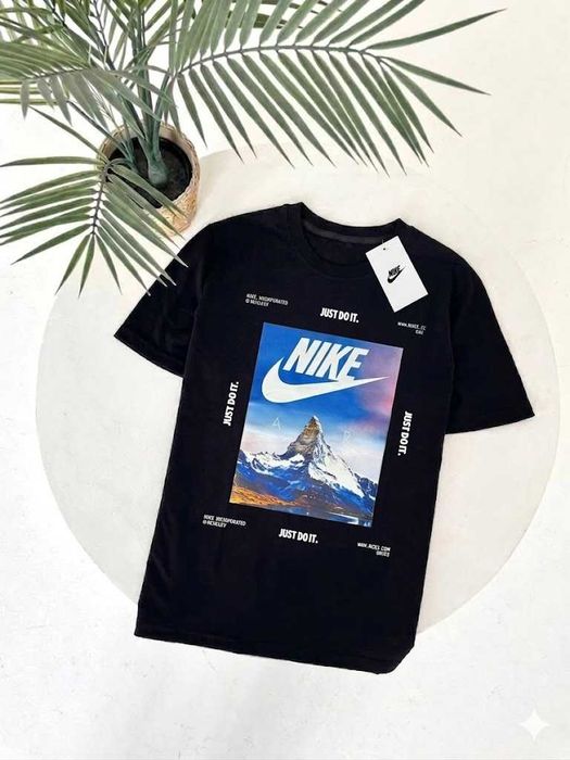 Черная / Белая | Новая Футболка Nike Jordan Mountains Air | XS-XXL