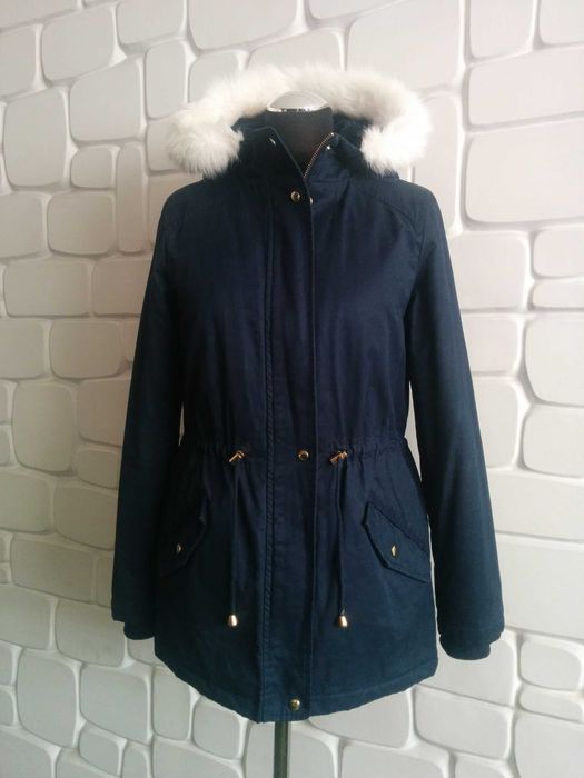 OASIS damska zimowa kurtka z futrzanym kapturem - parka