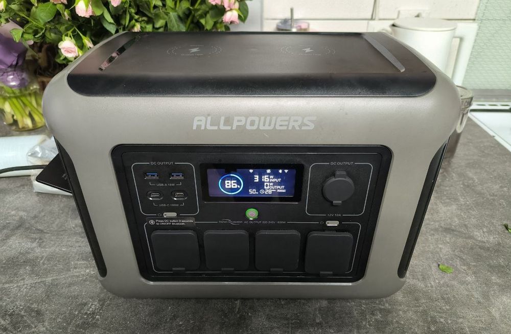 ALLPOWERS R1500 1800 Вт, аккумулятор LiFePO4 1152 Вт·ч,
