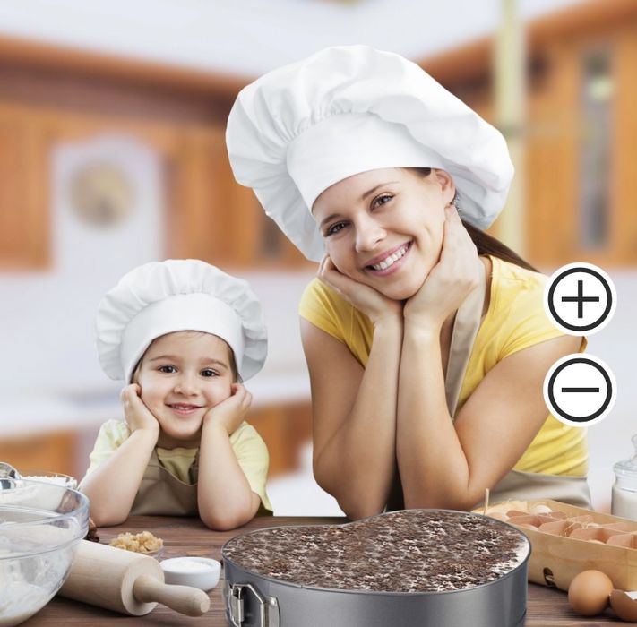 Zestaw foremek o kształcie serc do pieczenia 3 szt.