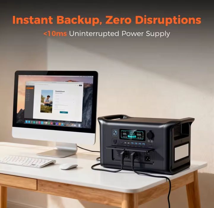 Нова станція 1800W/ 1024Wh / LiFePO4 / БДЖ/UPS/ зарядка за 1 год