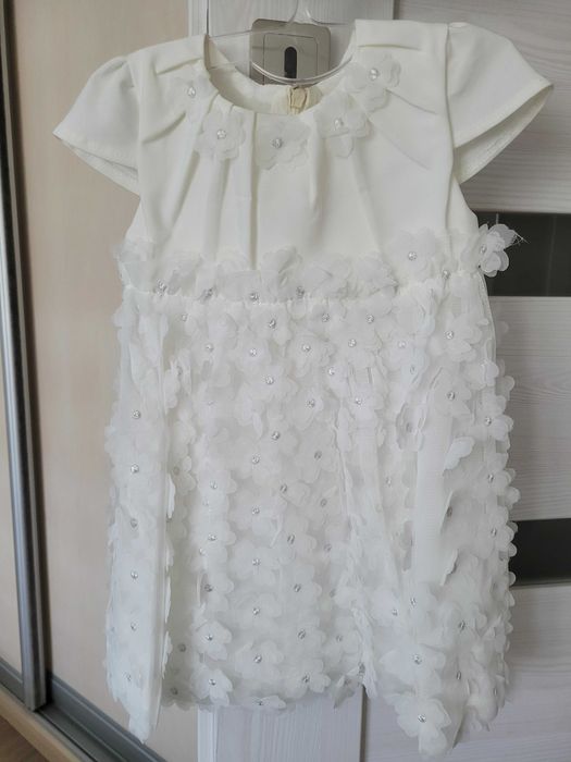 Zestaw Sukienka i sweterek r. 80 dla dziewczynki