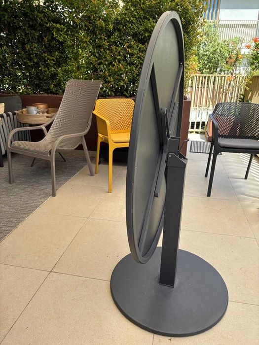 Mesa Jardim aluminio redonda dobravel