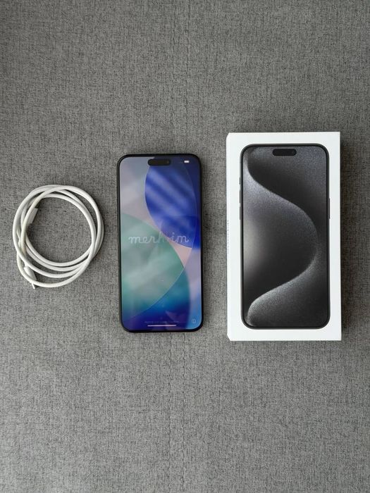 iPhone 15 pro max 512gb Black Titanium