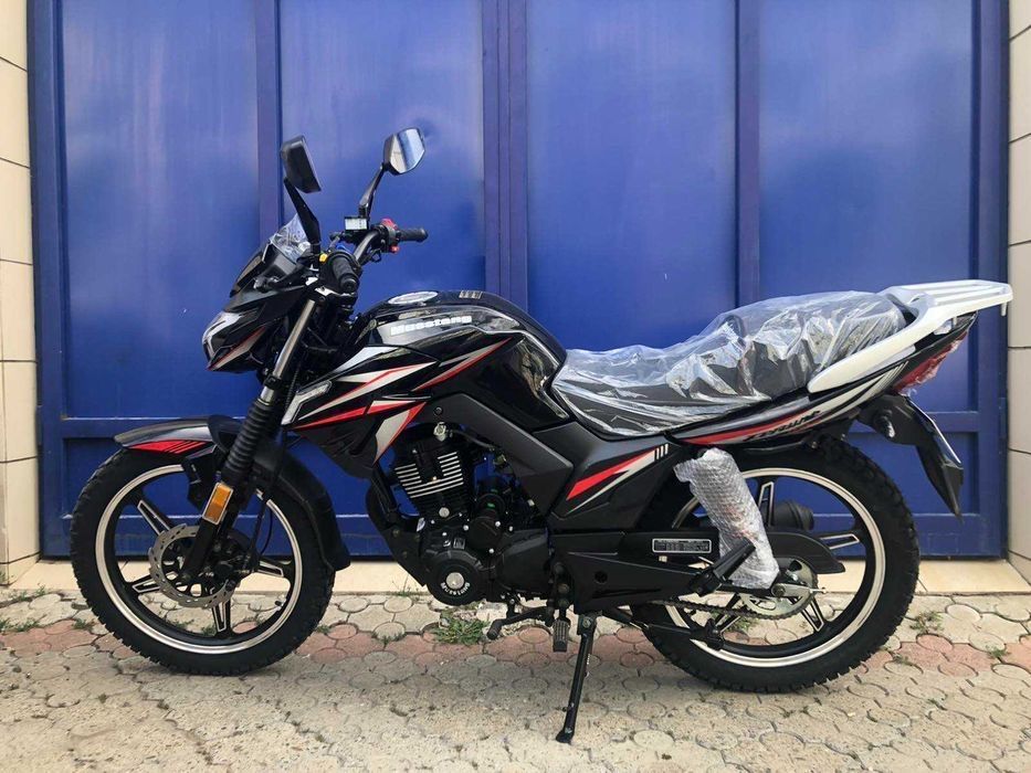 Дорожній Мотоцикл Musstang Чорний Красний Синій