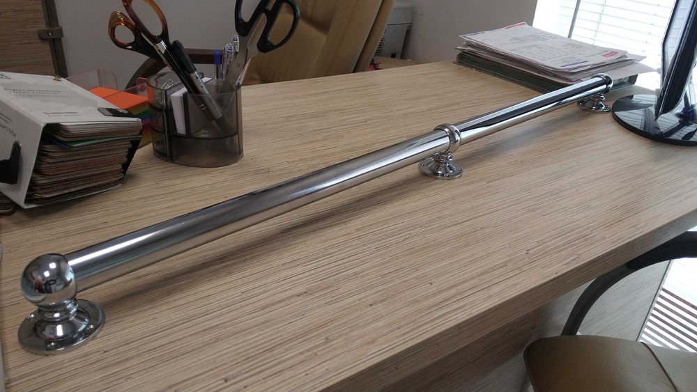 Balustrada schodowa Poręcz z rurki fi 32+uchwyty /Solidne/NOWE