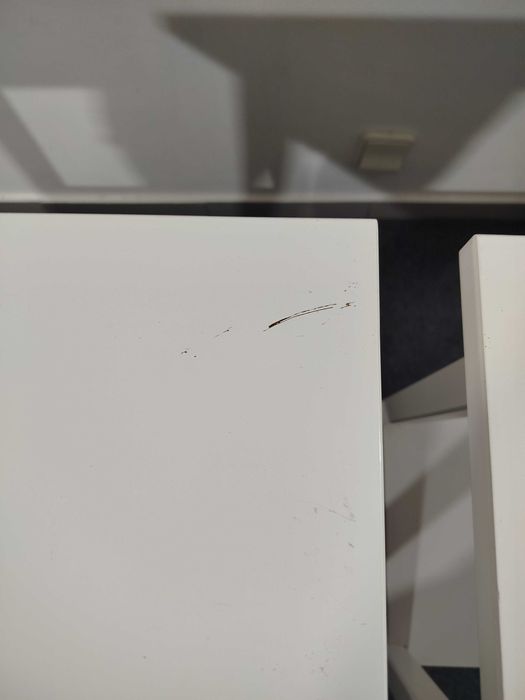 2x Mesa de Cabeceira Branco 46x35 cm HEMNES Ikea Usado
