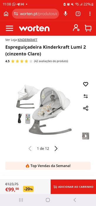 Espreguiçadeira elétrica nova