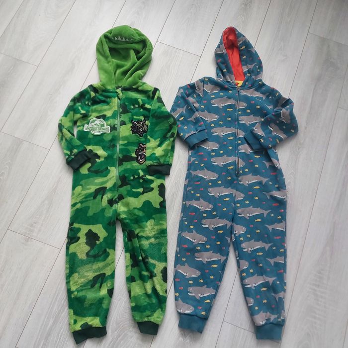 Теплі махрові флісові піжами кігурумі для хлопчика 5-6 р, 110, 110-116